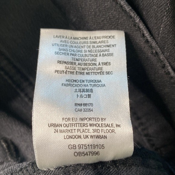 Free People Regan Exposed Button Fly  Black Skinny Jeans Raw Hem Ankle Stretchy - Picture 11 of 16